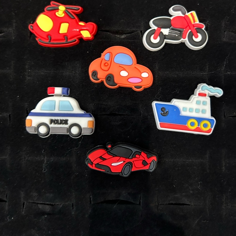 Rides Croc charms set of 6